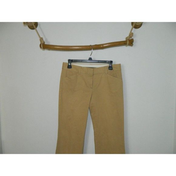 Theory Pants Tan Khaki Chino Wide Leg Cotton Size 4 - Picture 4 of 11